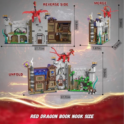 MOC Dungeons Dragons DND Building Block Set Compatible Open Book End Boxed