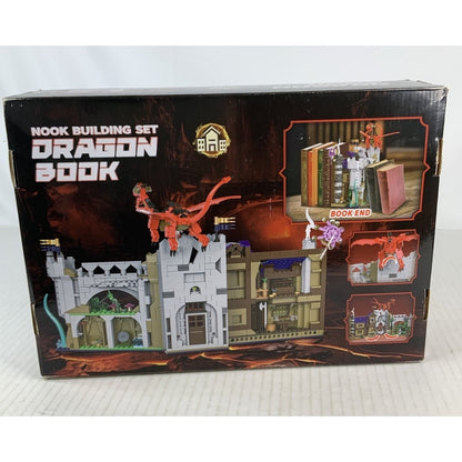 MOC Dungeons Dragons DND Building Block Set Compatible Open Book End Boxed