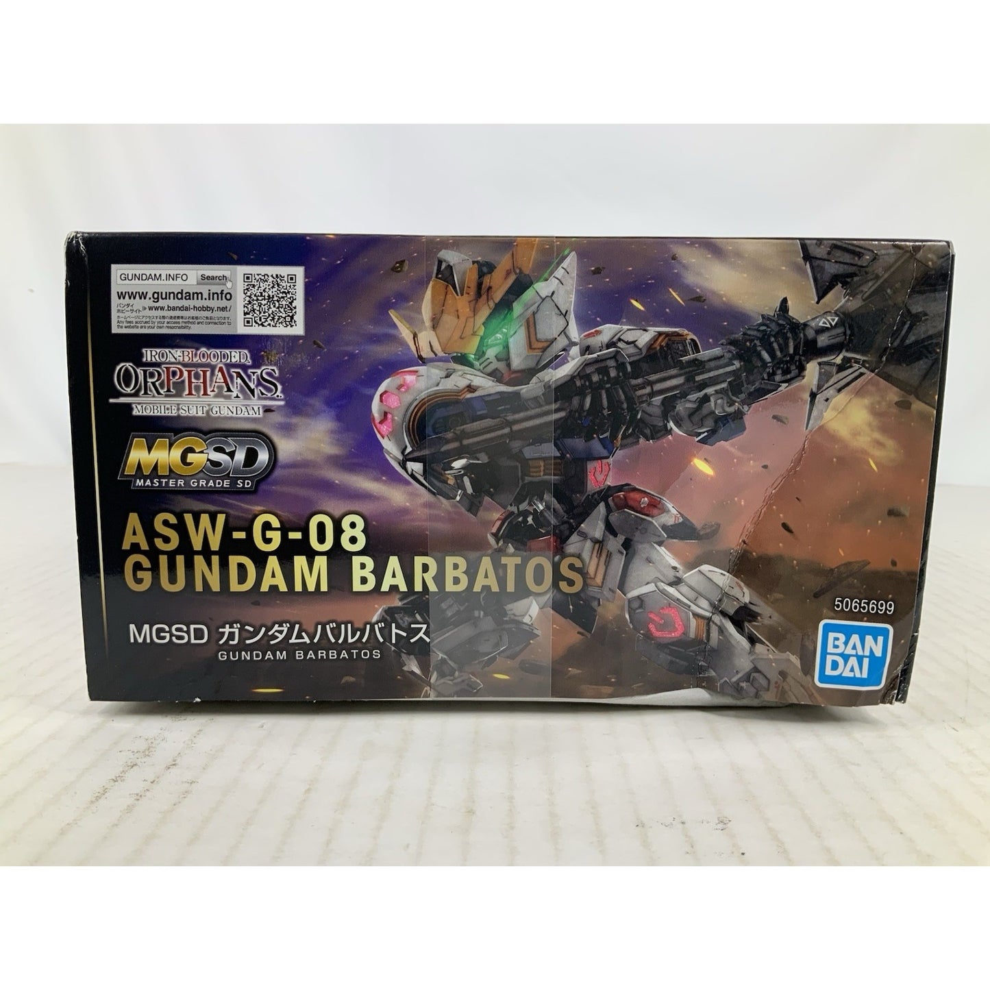 BANDAI MGSD Gundam Barbatos ASW-G-08 MG SD model kit DISTRESSED BOX