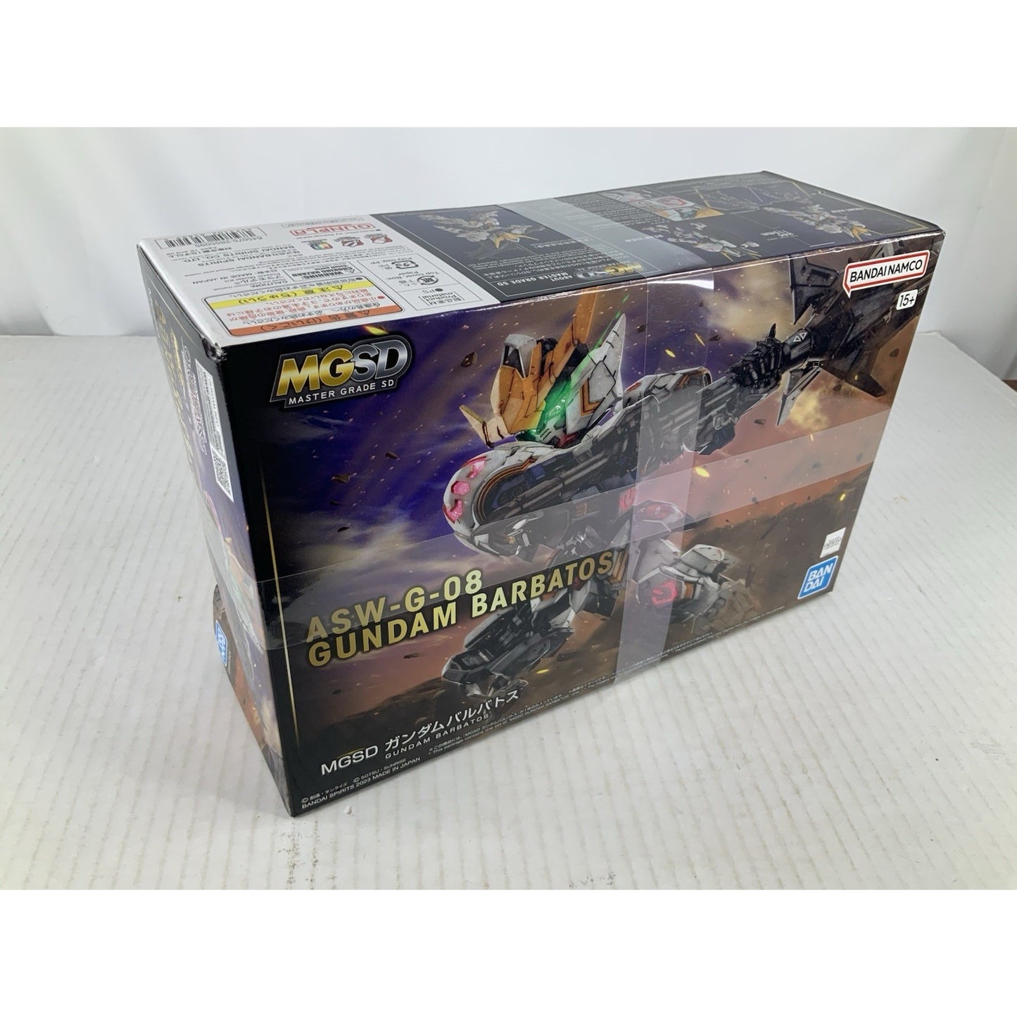 BANDAI MGSD Gundam Barbatos ASW-G-08 MG SD model kit DISTRESSED BOX