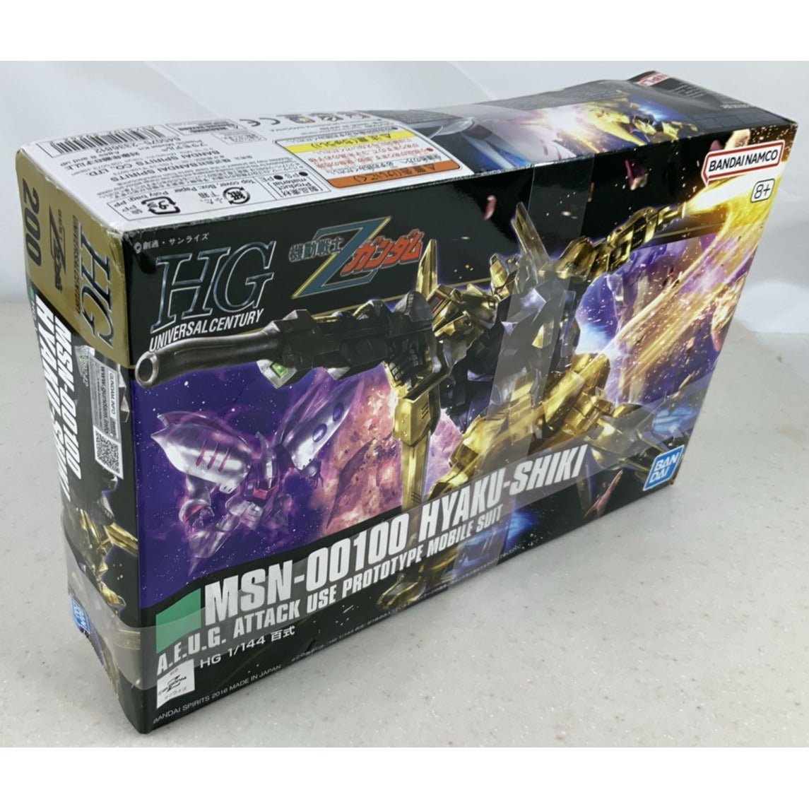 BANDAI HG Hyaku Shiki Z Gundam MSN-00100 HGUC 200 model kit DISTRESSED BOX