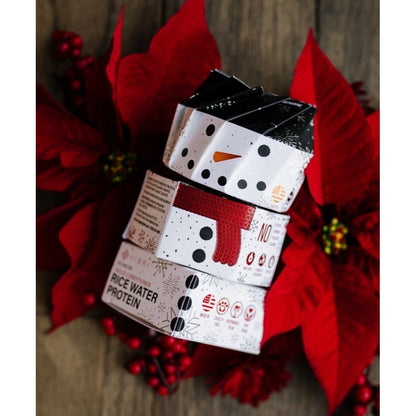 Viori Snowman Bundle Winter Berry Solid Shampoo Conditioner Body Butter Set