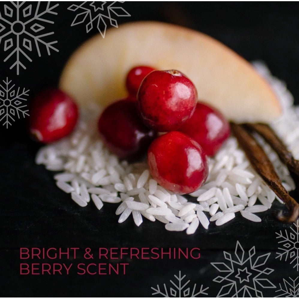 Viori Snowman Bundle Winter Berry Solid Shampoo Conditioner Body Butter Set