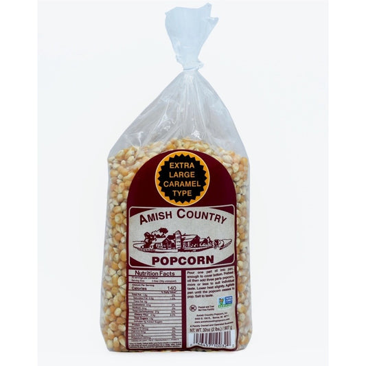 Amish Country Popcorn Extra Large Caramel Type 2 Lb Holiday Treat Kernel NON GMO
