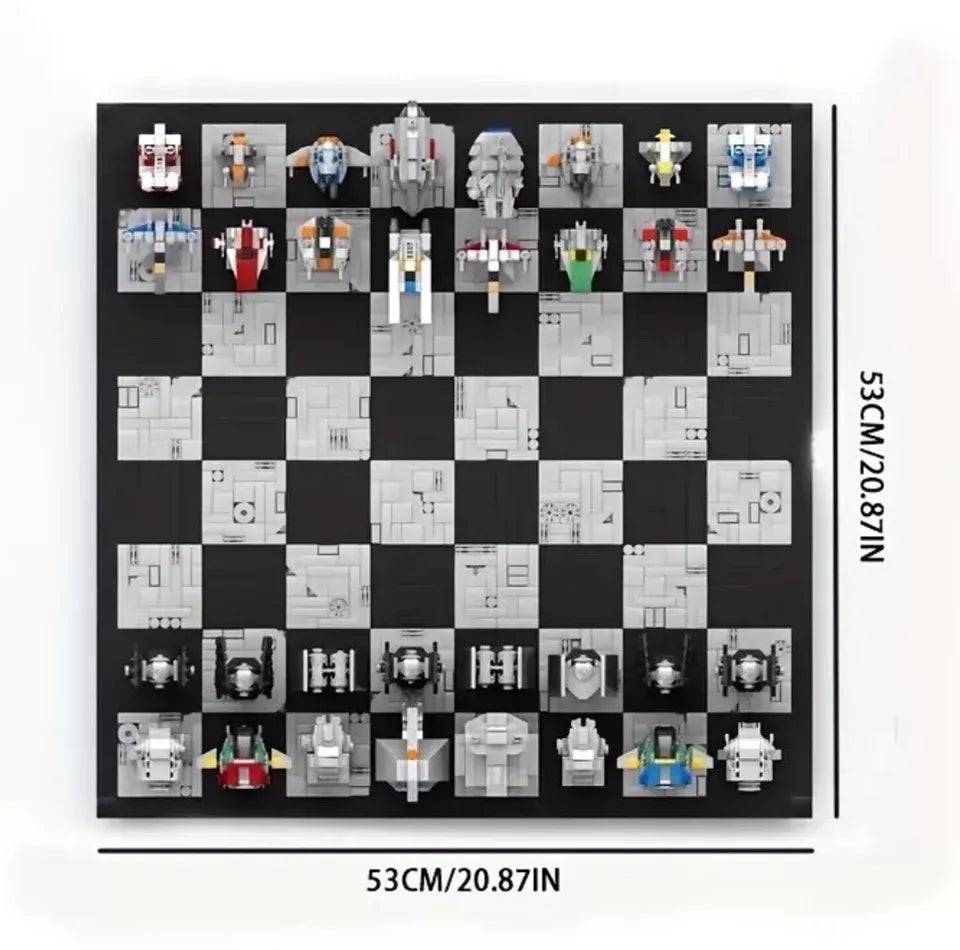 Galaxy Star Universe Chess Wars Building Block LEGO Compatible Set Distressed Box