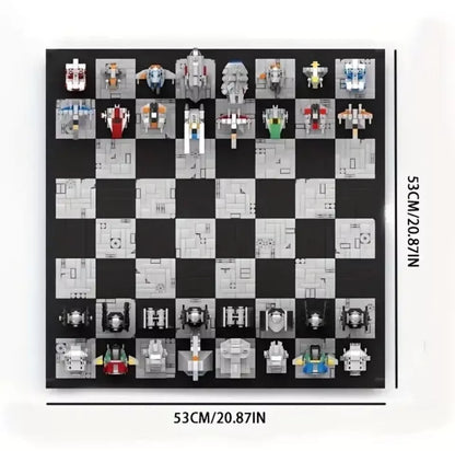 Galaxy Star Universe Chess Wars Building Block LEGO Compatible Set Distressed Box