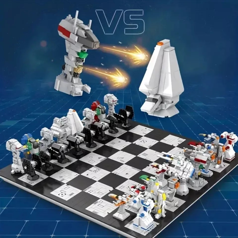 Galaxy Star Universe Chess Wars Building Block LEGO Compatible Set Distressed Box