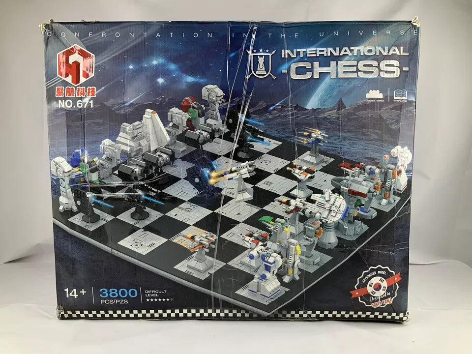 Galaxy Star Universe Chess Wars Building Block LEGO Compatible Set Distressed Box