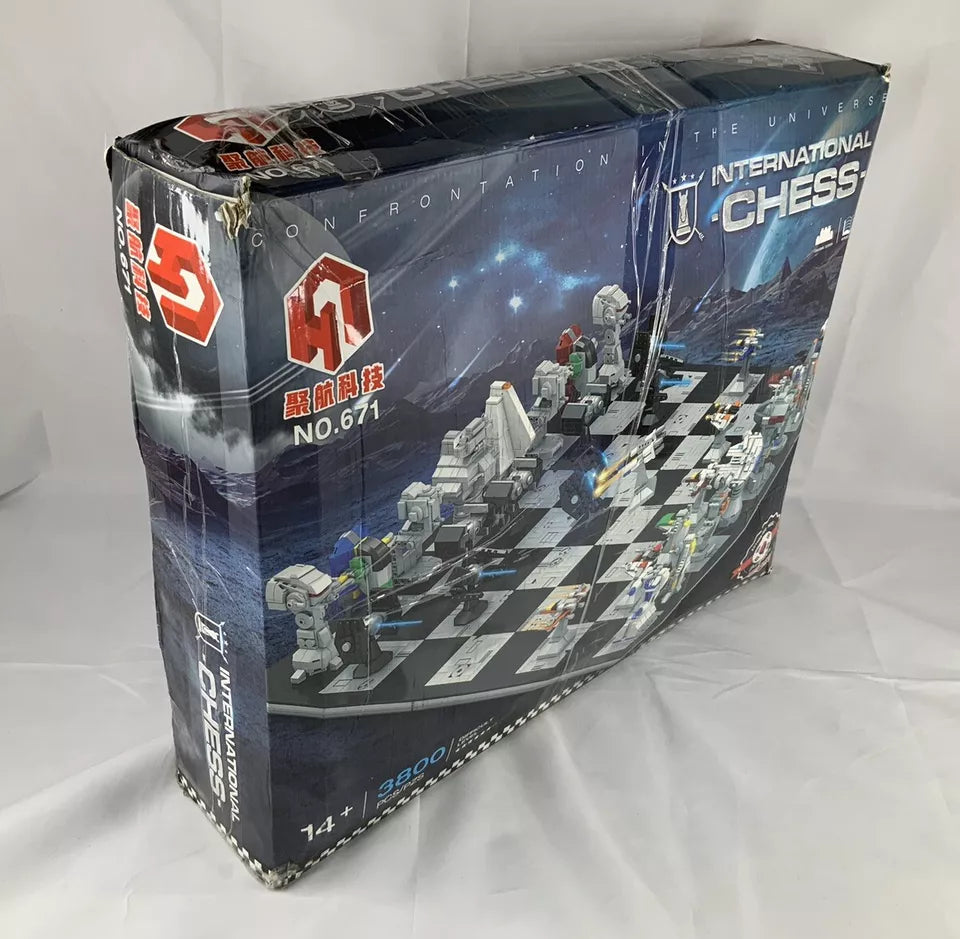 Galaxy Star Universe Chess Wars Building Block LEGO Compatible Set Distressed Box