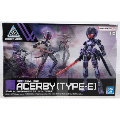 BANDAI 30MM EXM-H15E Acerby Type-E 66 1:144 model kit DISTRESSED BOX