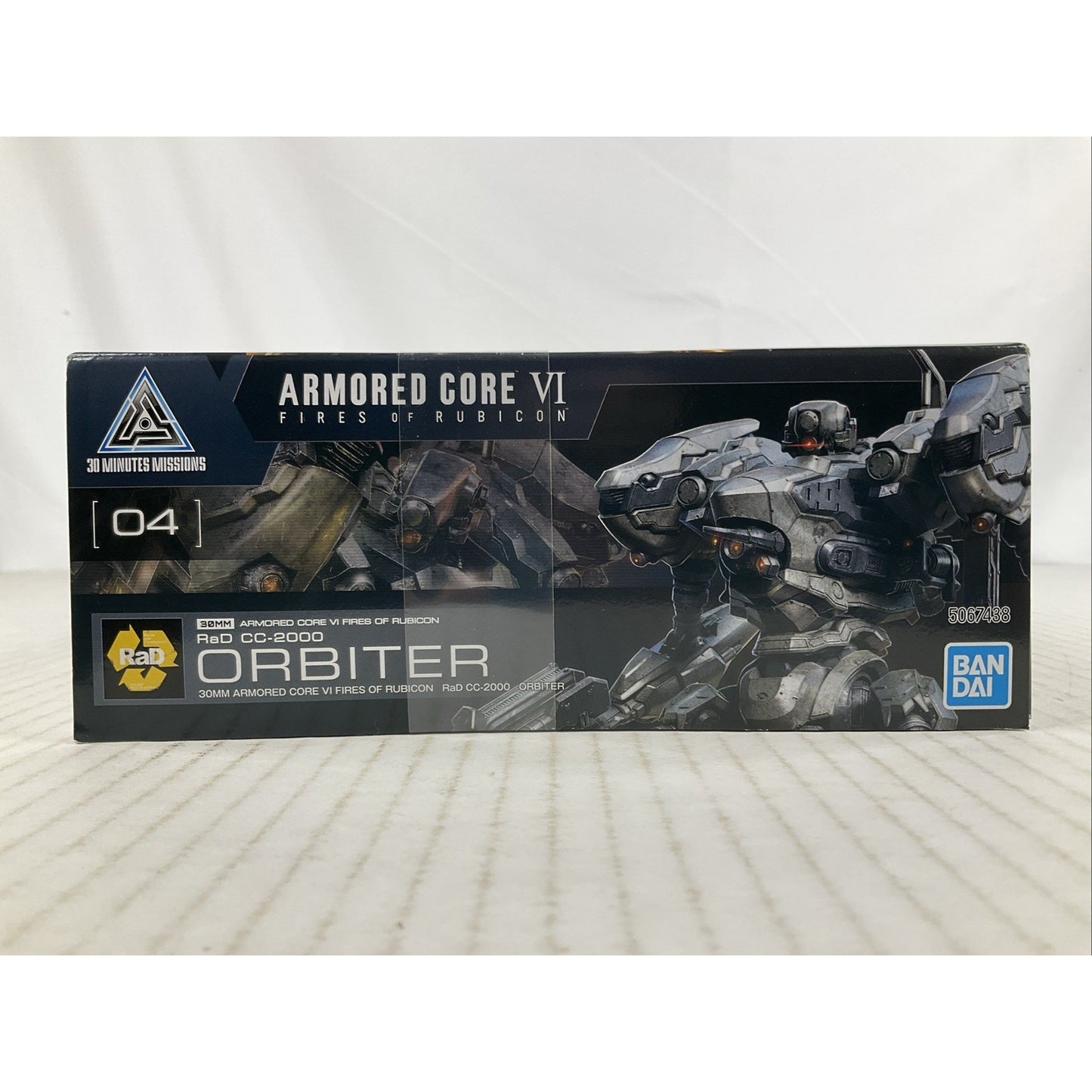 BANDAI 30MM RaD CC-2000 Orbiter Armored Core VI Rubicon model kit DISTRESSED BOX