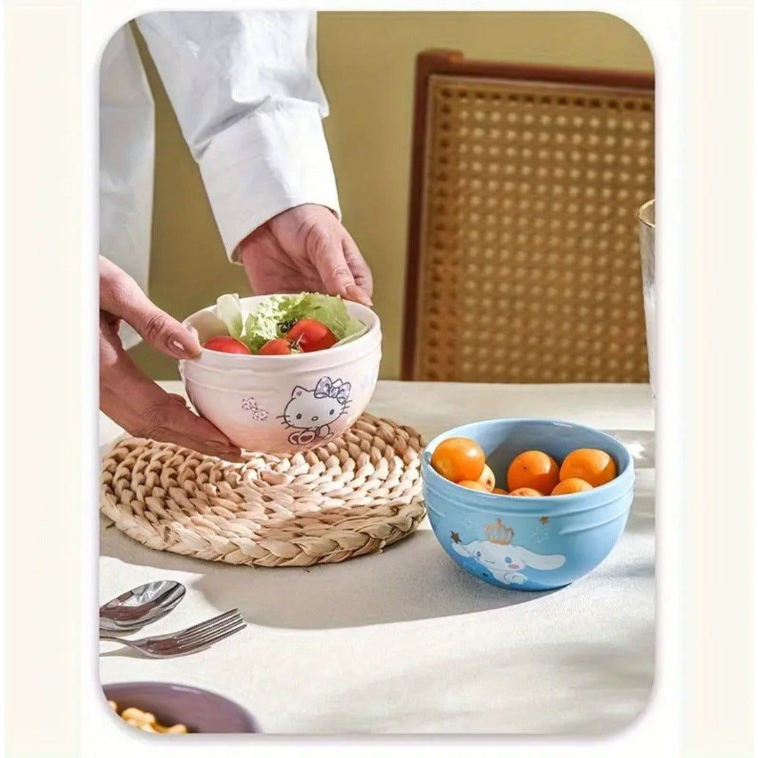 New Sanrio Hello Kitty 4 Bowl Gift Set Cinnamoroll Kuromi Pochaco