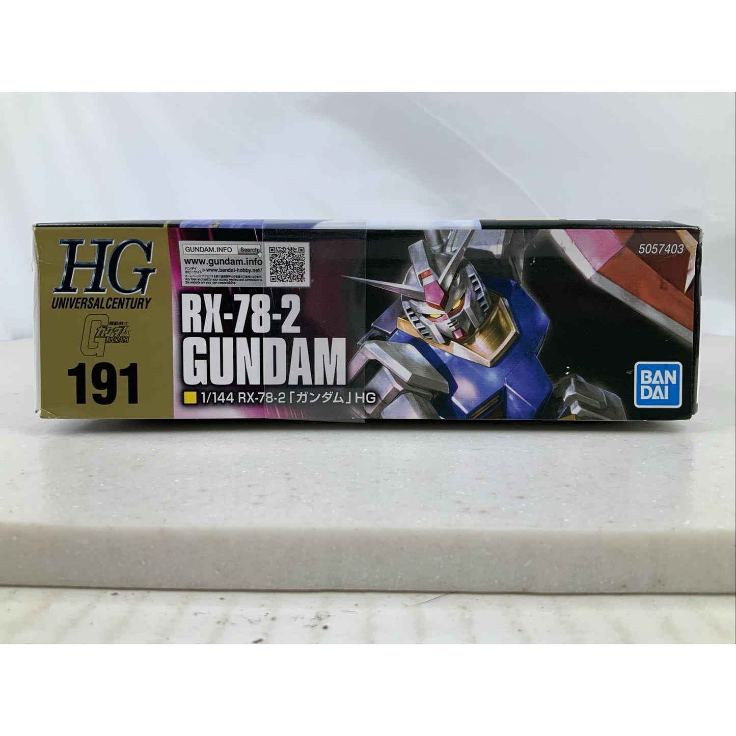 BANDAI HG Rx-78-2 Gundam Revive HGUC model kit DISTRESSED BOX