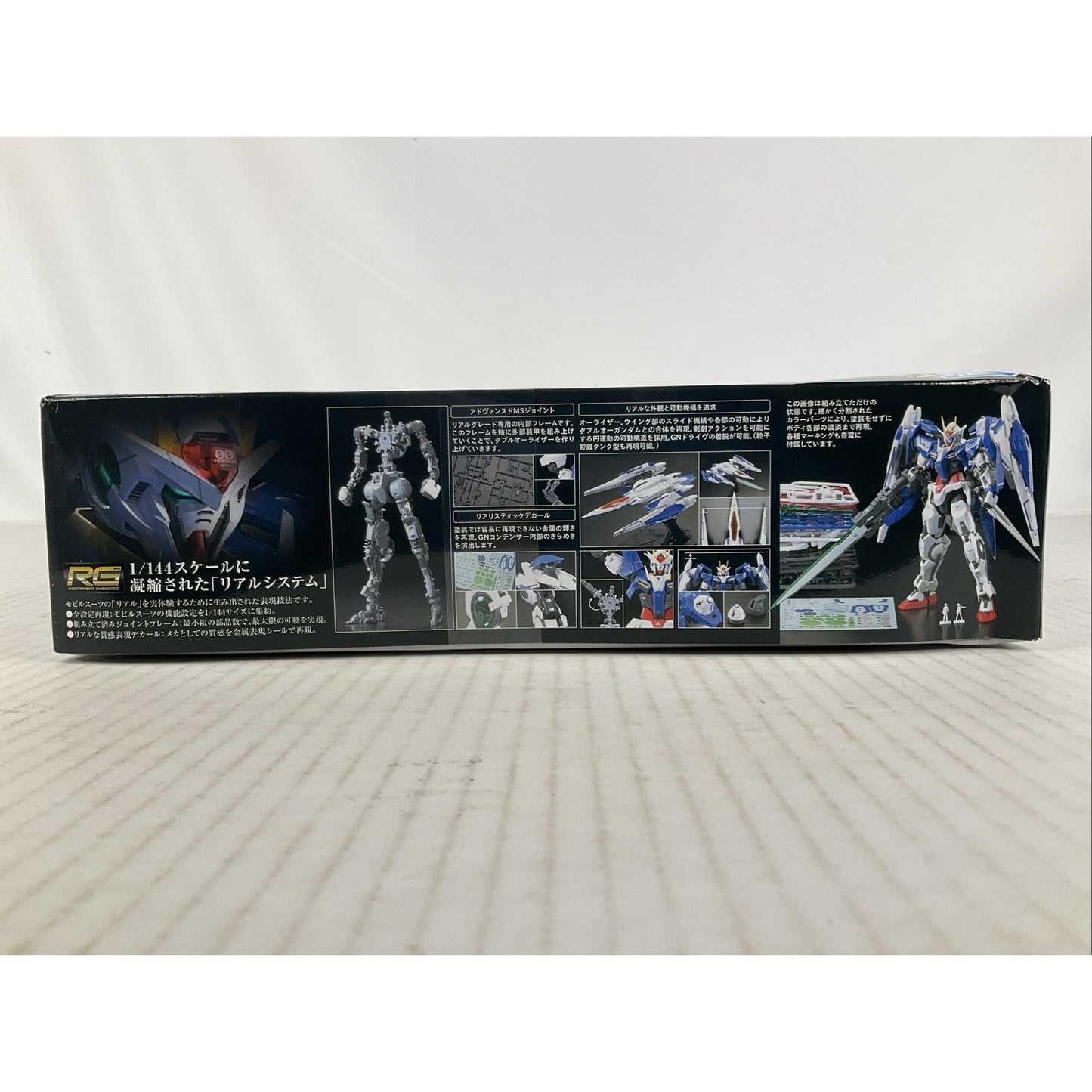 BANDAI RG 00 Raiser GN-0000 GNR-010 18 1:144 model kit DISTRESSED BOX