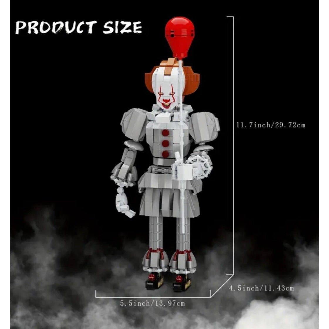 Horror Clown Pennywise It Movie Stephen King Building Block Compatible Set
