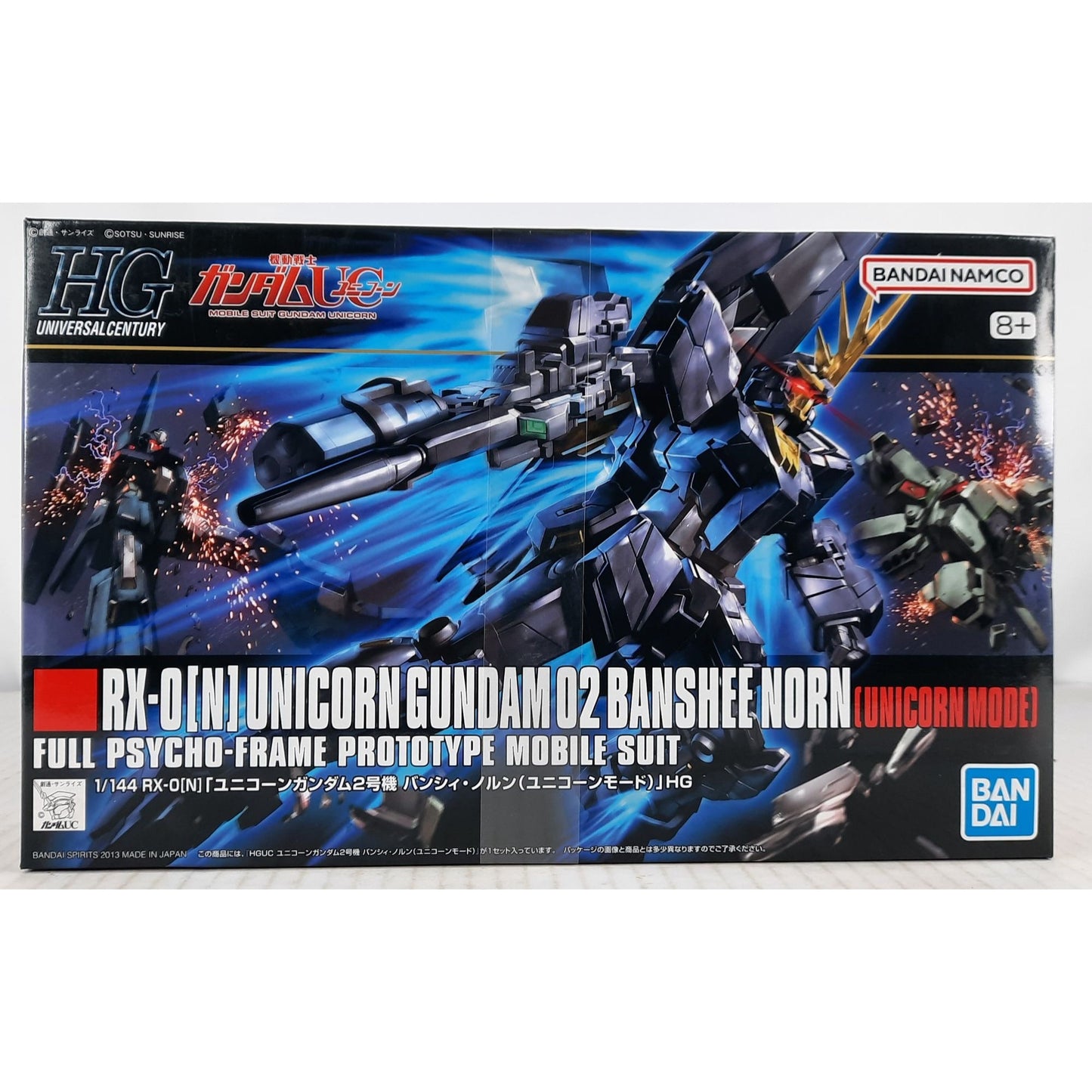 BANDAI HG Unicorn 02 Banshee Norn HGUC RX-0 (N) 1:144 model kit DISTRESSED BOX