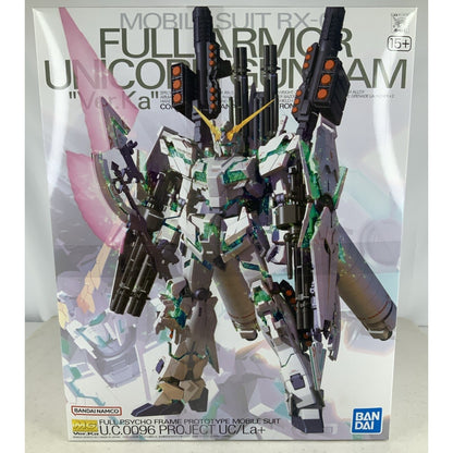 BANDAI MG Full Armor Unicorn Gundam RX-0 Ver Ka 1:100 model kit DISTRESSED BOX