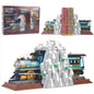 MOC Train Mountain Book End Building Block Set Compatible New In Box 1205pcs