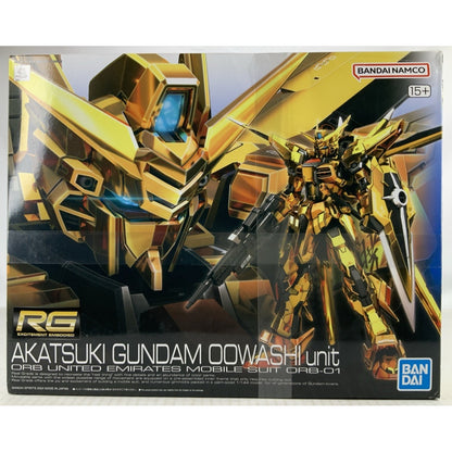 BANDAI RG Akatsuki Gundam Oowashi unit orb-01 41 1:144 model kit DISTRESSED BOX