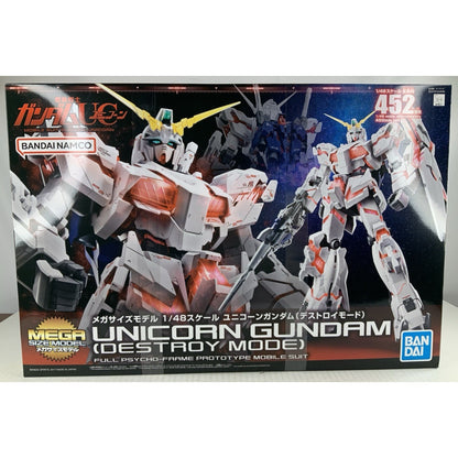 BANDAI MS Unicorn Gundam Destroy mode Mega Size 1:48 model kit DISTRESSED BOX