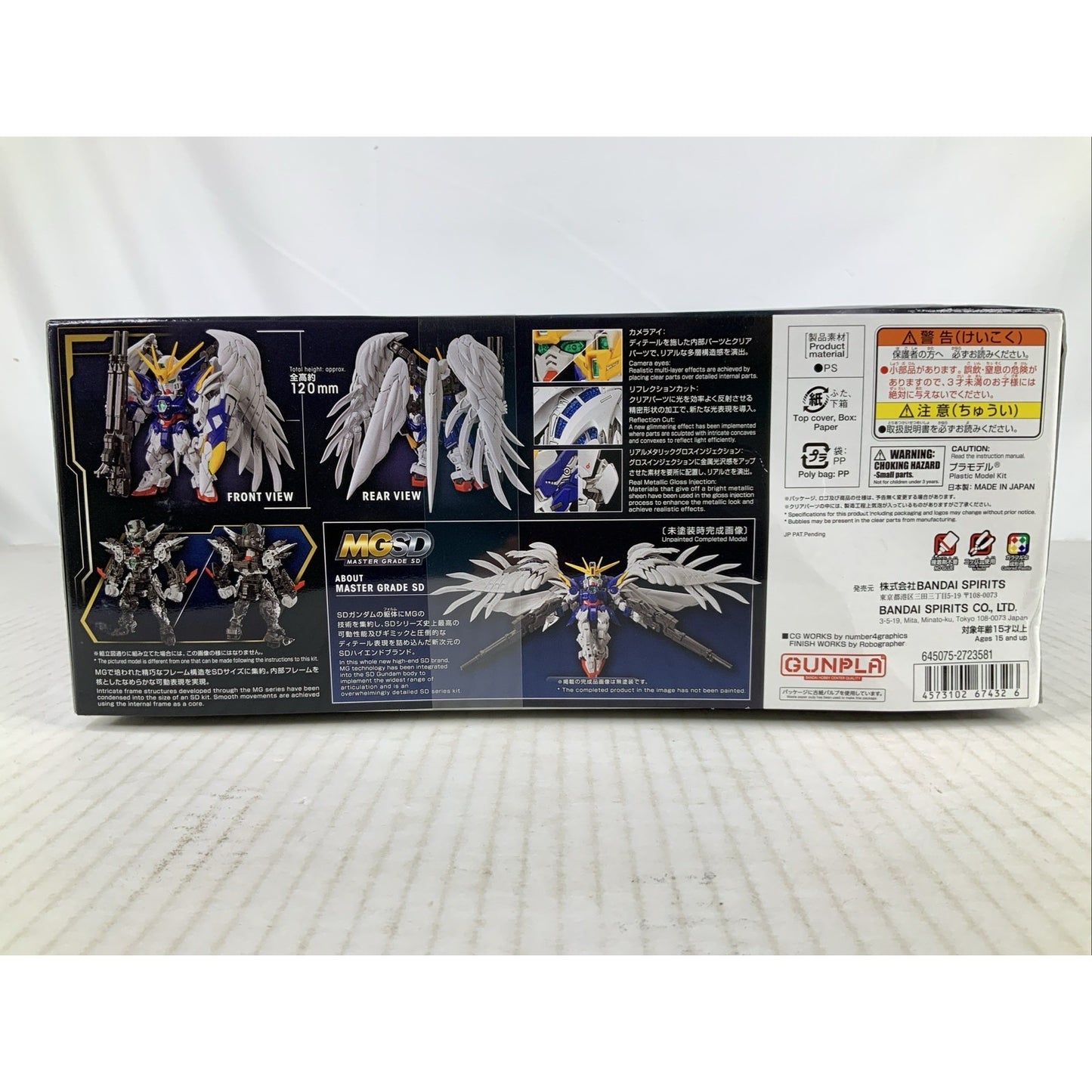 BANDAI MG Wing Gundam Zero EW XXXG-00W0 MGSD model kit DISTRESSED BOX