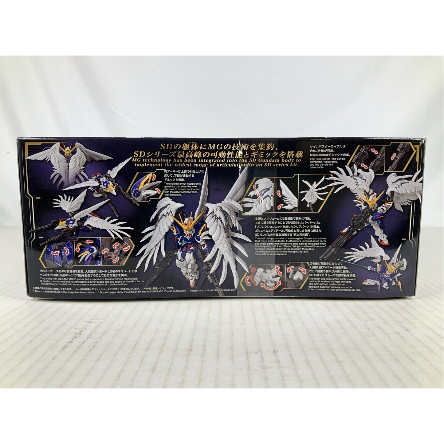 BANDAI MG Wing Gundam Zero EW XXXG-00W0 MGSD model kit DISTRESSED BOX