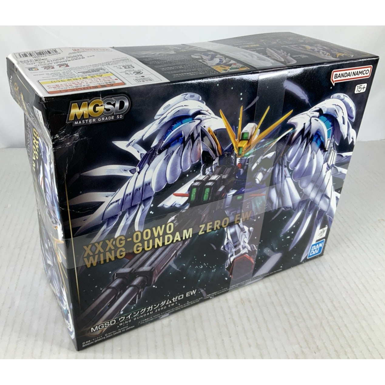 BANDAI MG Wing Gundam Zero EW XXXG-00W0 MGSD model kit DISTRESSED BOX
