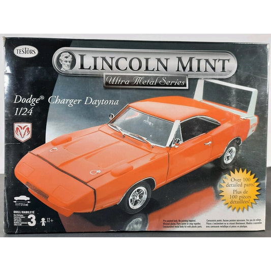 Testors Lincoln Mint Dodge Charger Daytona 1/24 Metal Model Kit Diecast