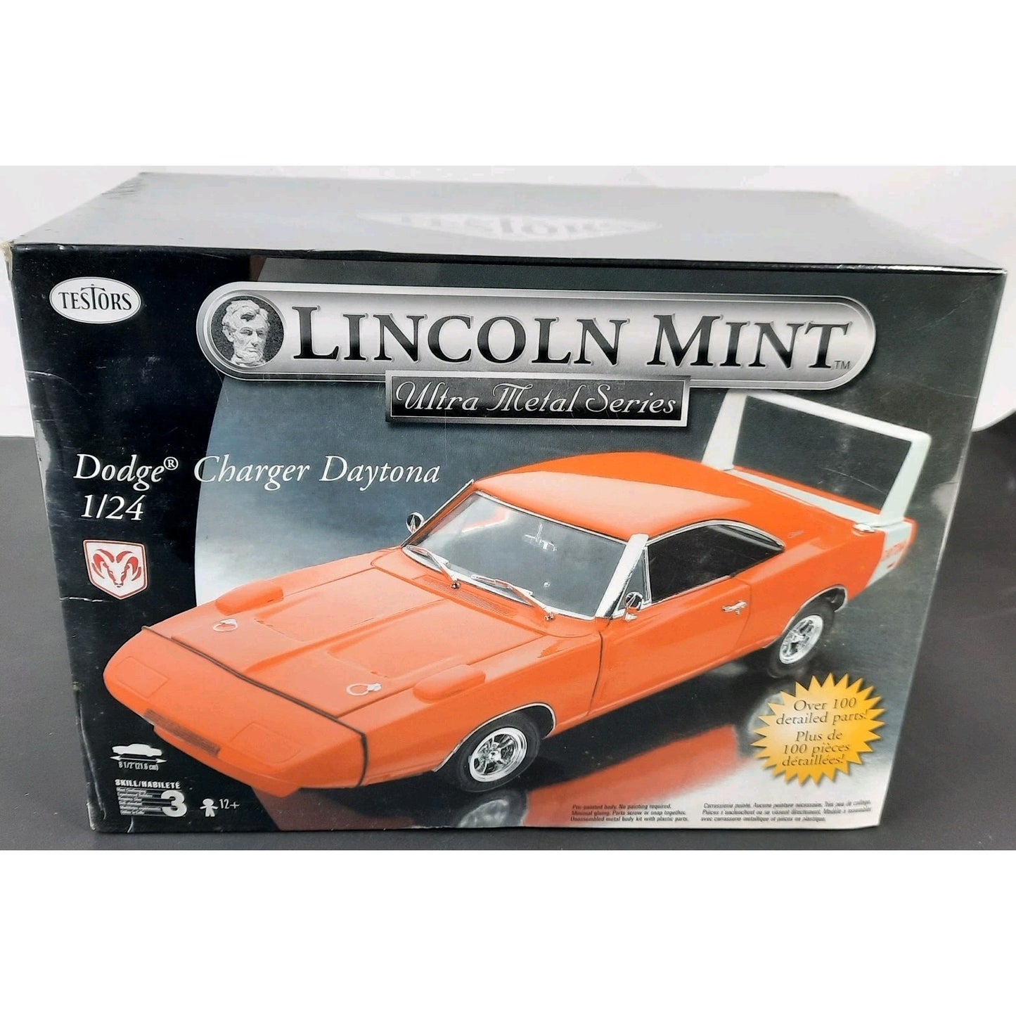 Testors Lincoln Mint Dodge Charger Daytona 1/24 Metal Model Kit Diecast