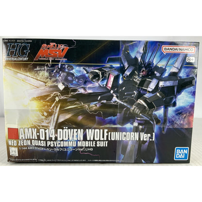 BANDAI HG Doven Wolf Unicorn Ver AMX-014 HGUC 160 1:144 model kit DISTRESSED BOX