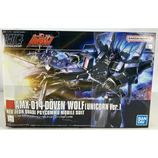 BANDAI HG Doven Wolf Unicorn Ver AMX-014 HGUC 160 1:144 model kit DISTRESSED BOX