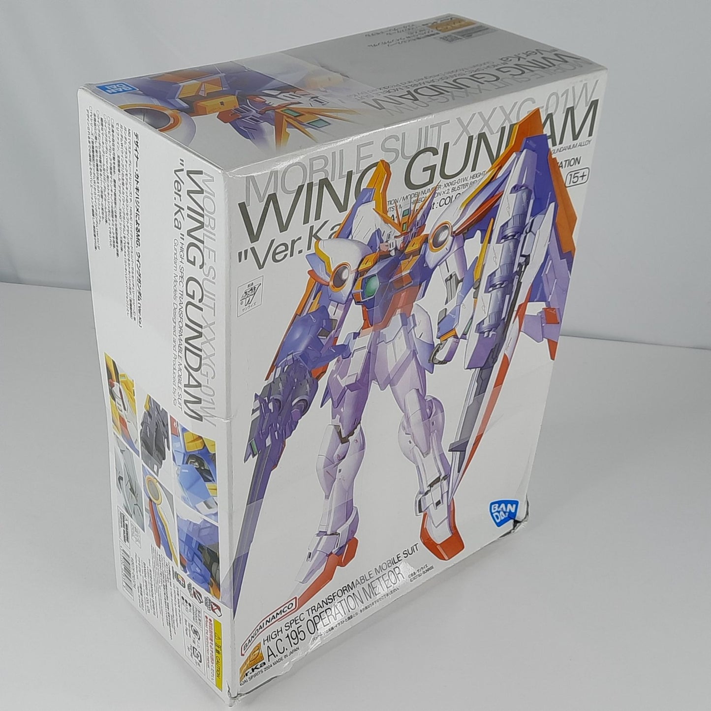 BANDAI MG Wing Gundam Ver.Ka Gundam Wing XXXG-01W 1/100 model kit DISTRESSED BOX