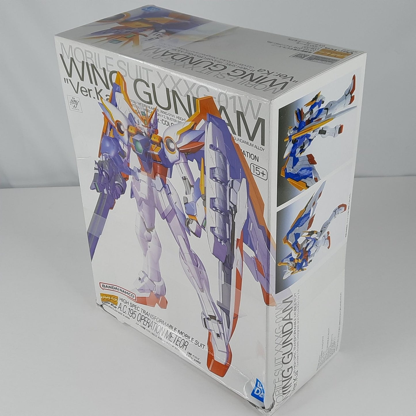 BANDAI MG Wing Gundam Ver.Ka Gundam Wing XXXG-01W 1/100 model kit DISTRESSED BOX