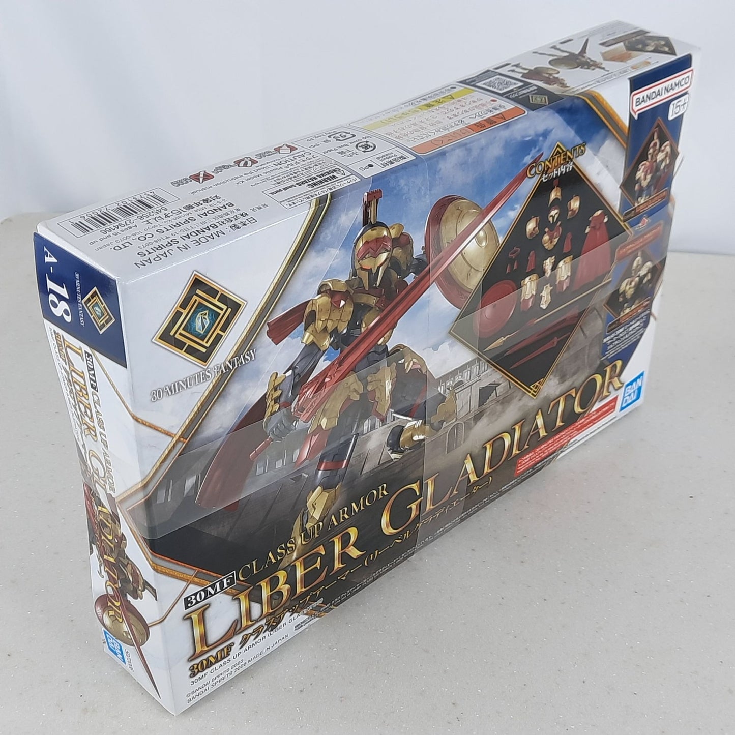 BANDAI 30MF Class Up Armor Liber Gladiator model kit DISTRESSED BOX