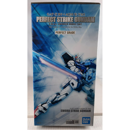 BANDAI PG Perfect Strike Gundam GAT-X105 + AQM/E-YM1 model kit DISTRESSED BOX
