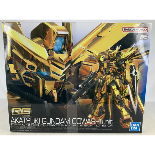 BANDAI RG Akatsuki Gundam Oowashi unit ORB-01 1:144 model kit DISTRESSED BOX