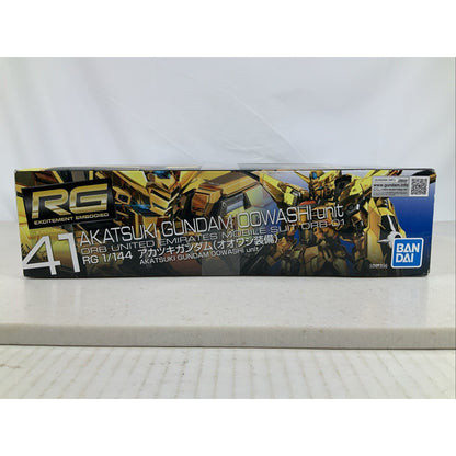 BANDAI RG Akatsuki Gundam Oowashi unit ORB-01 1:144 model kit DISTRESSED BOX