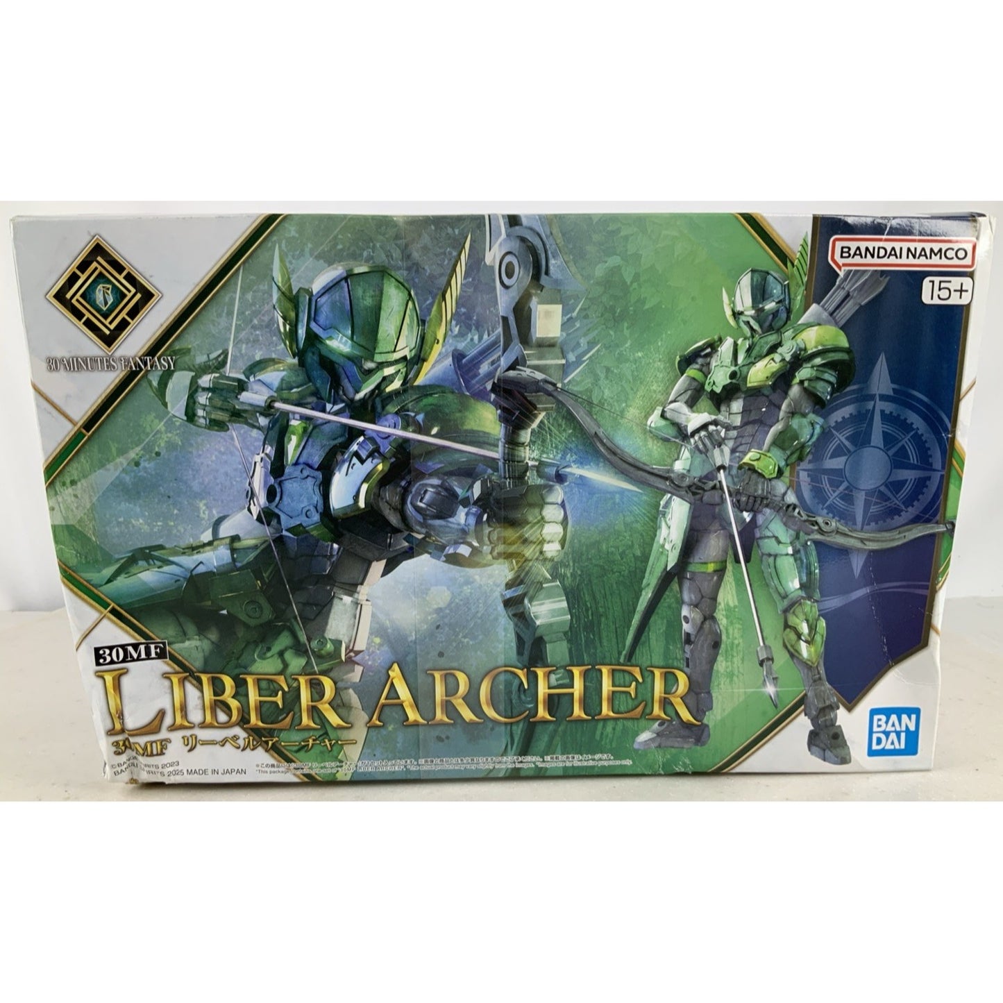 BANDAI 30MF Liber Archer 07 model kit DISTRESSED BOX