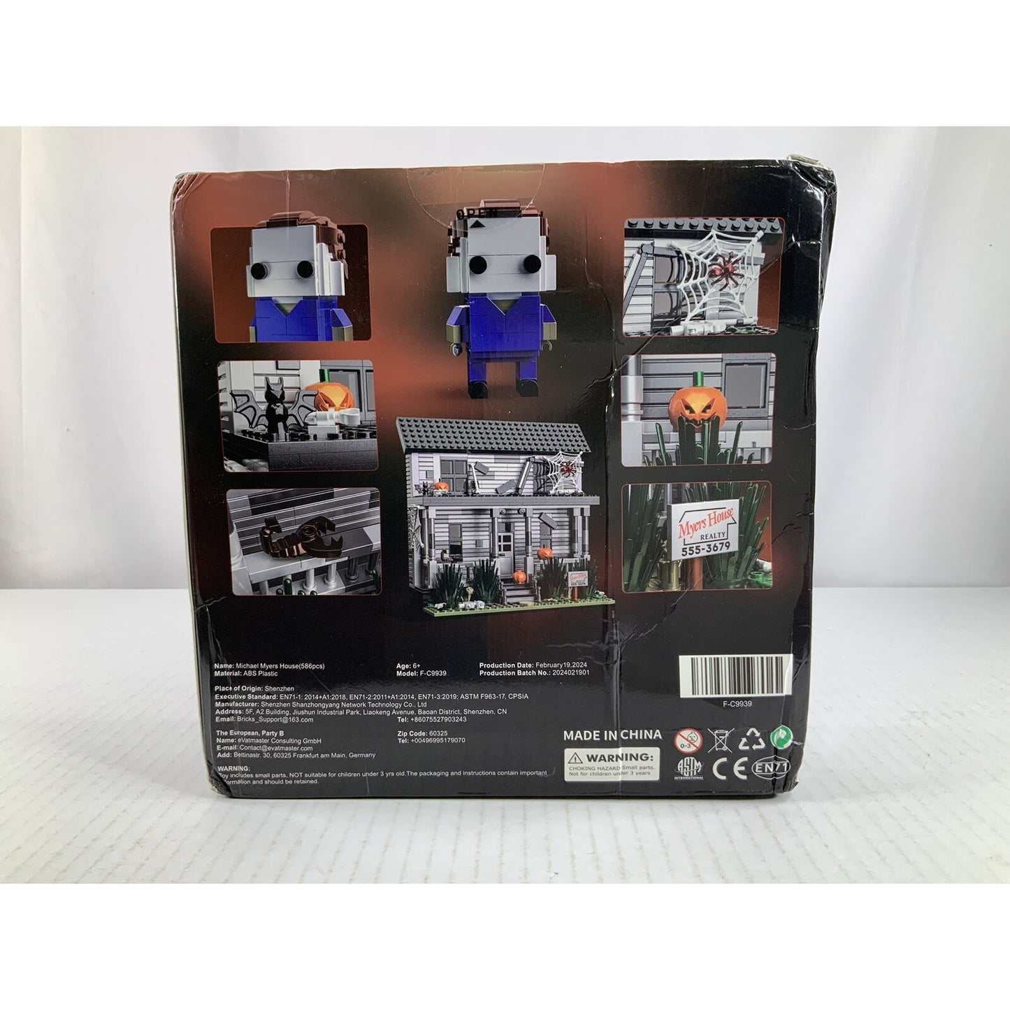 New Michael Myers House Building Block Set Compatible NIB Halloween READY STOCK