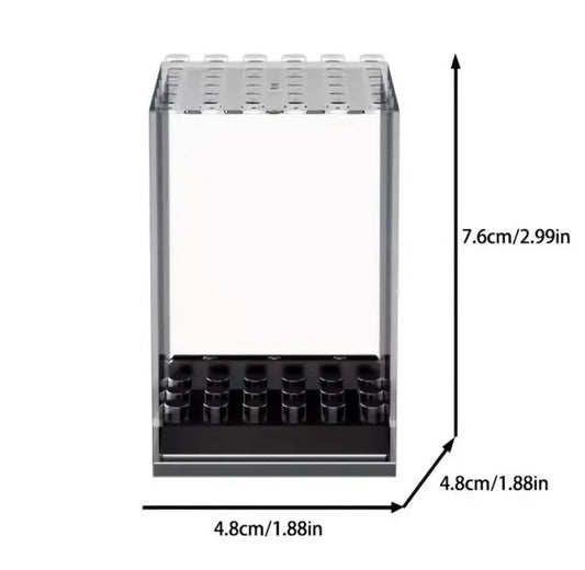 Clear Black Base Display Case Box Suitable for Single LEGO Minifigures Stackable