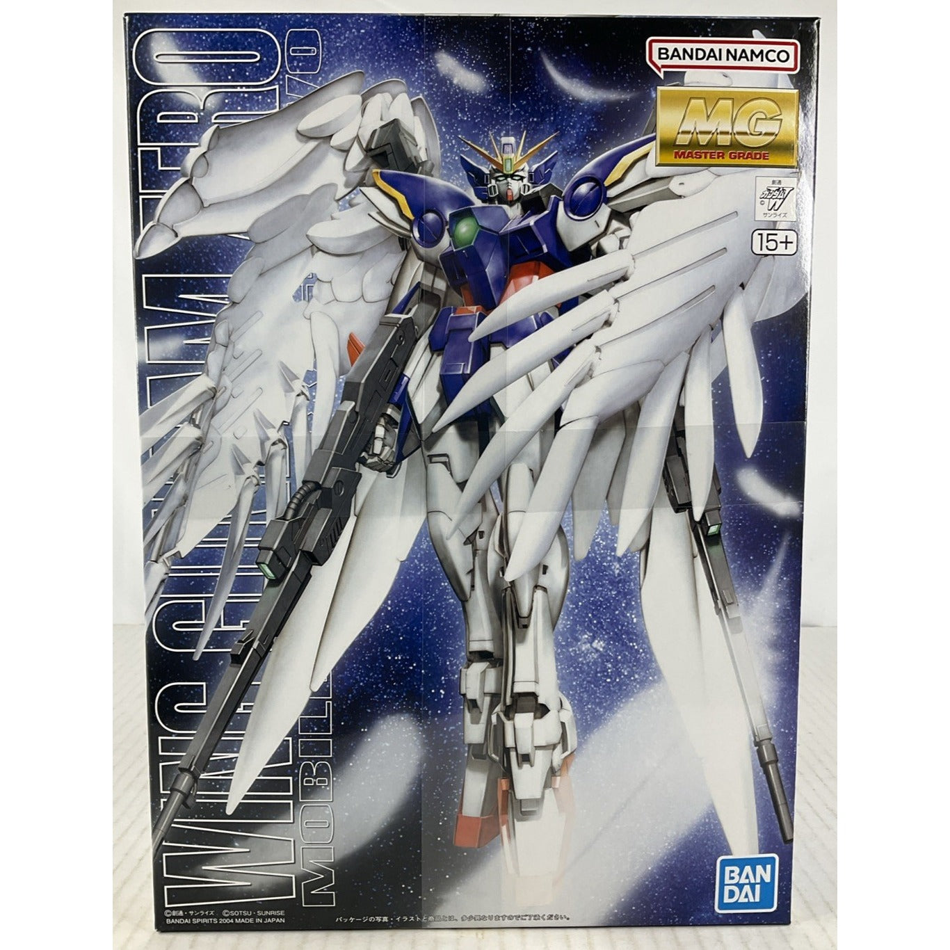 BANDAI MG Wing Gundam Zero Custom EW XXXG-00W0 1:100 model kit DISTRESSED BOX
