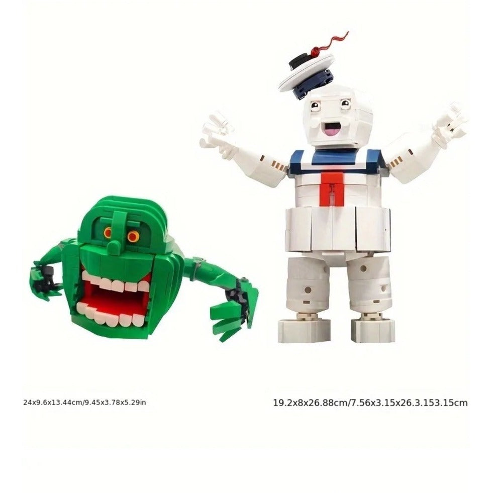 Stay Puft Marshmallow Man And Slime MOC Building Blocks Compatible Set