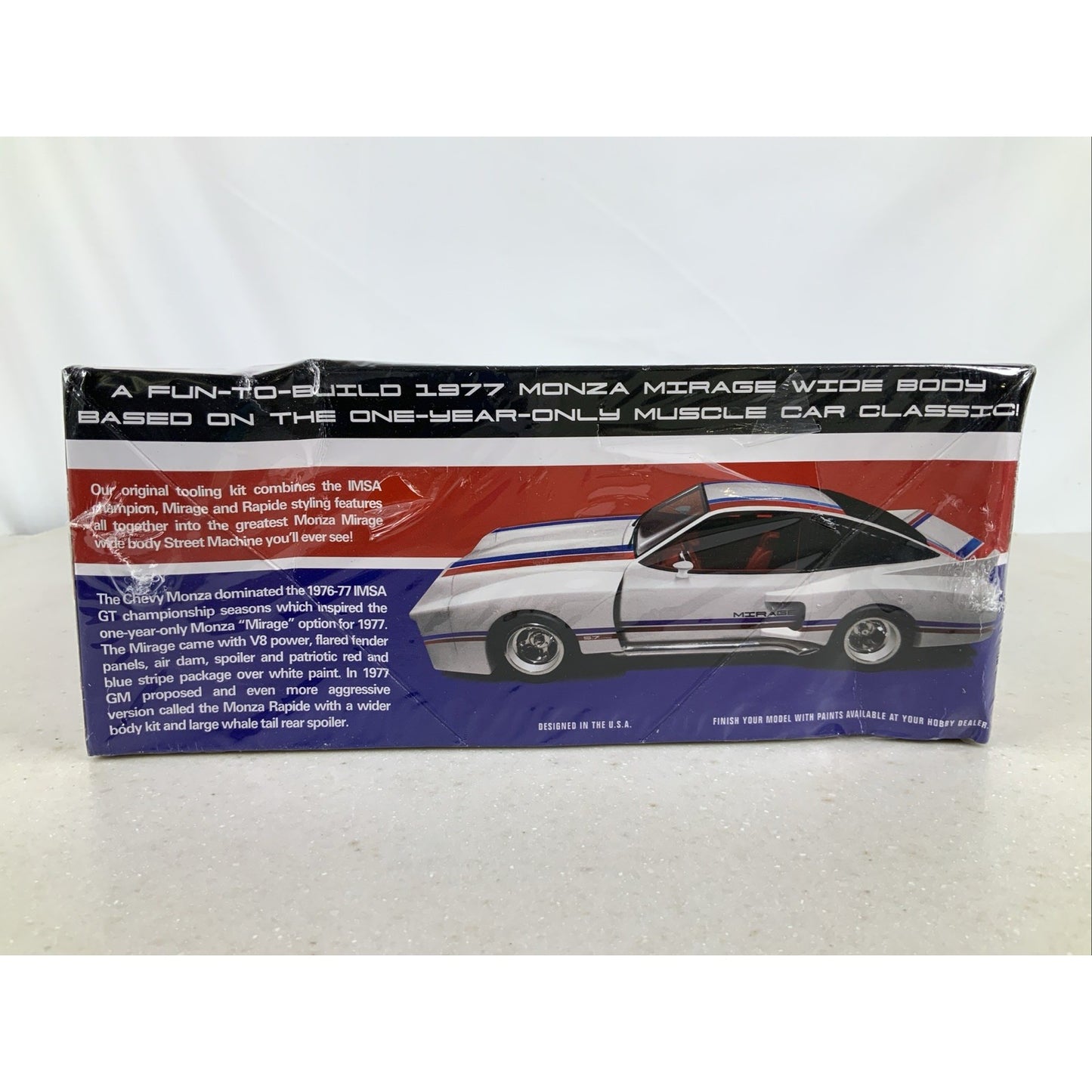 AMT 1977 Chevy Monza Mirage street machine 77 1:25 model kit DISTRESSED BOX