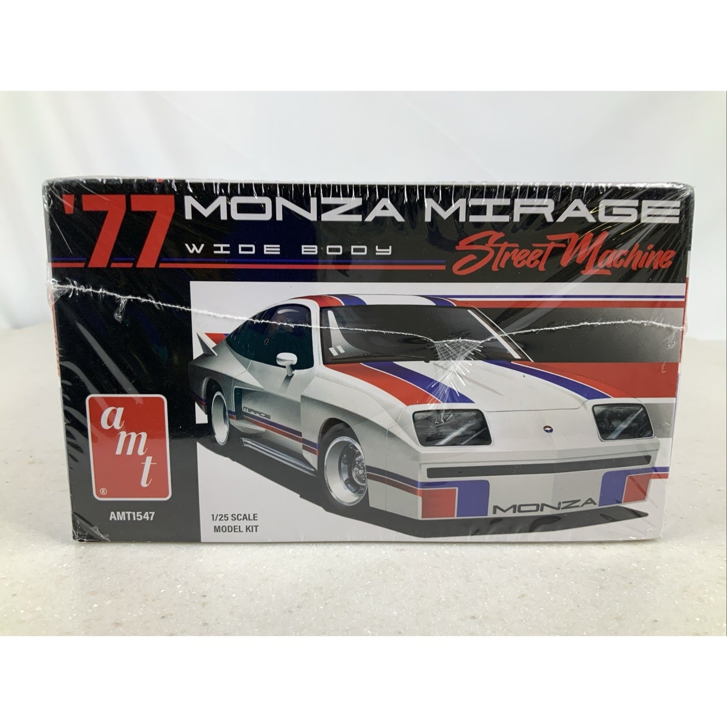 AMT 1977 Chevy Monza Mirage street machine 77 1:25 model kit DISTRESSED BOX