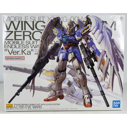 BANDAI MG Wing Gundam Zero EW Ver.Ka XXXG-00W0 1:100 model kit DISTRESSED BOX