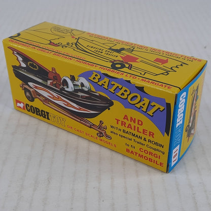 USA SHIP Corgi Batman Batboat 107 & trailer toy 2025 Reissue for Batmobile NEW