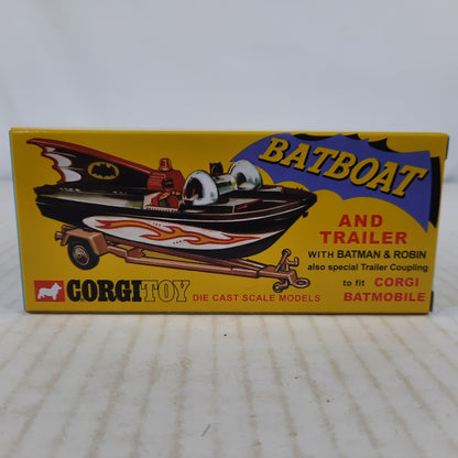 USA SHIP Corgi Batman Batboat 107 & trailer toy 2025 Reissue for Batmobile NEW