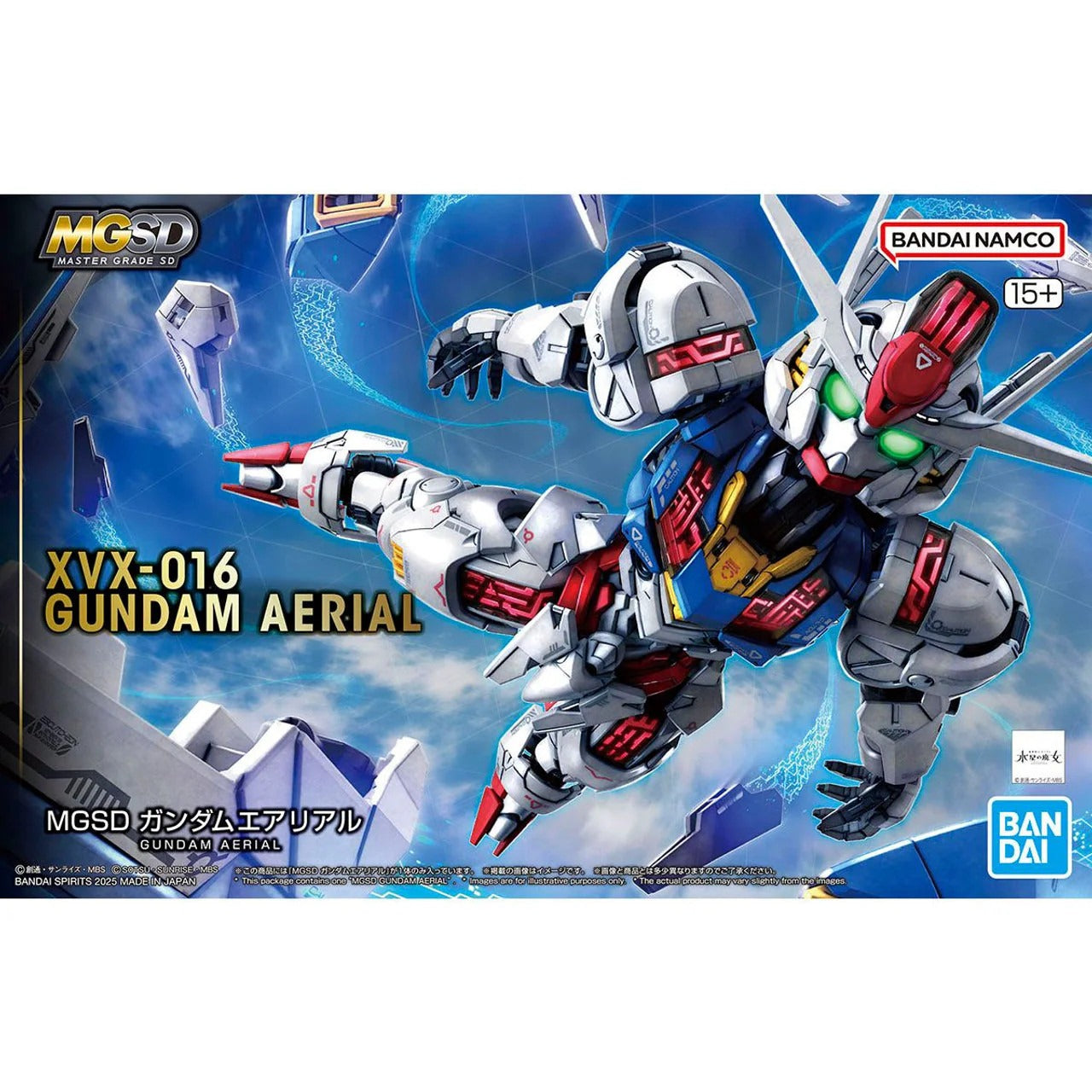 BANDAI MG XVX-016 Gundam Aerial MGSD WFM model kit