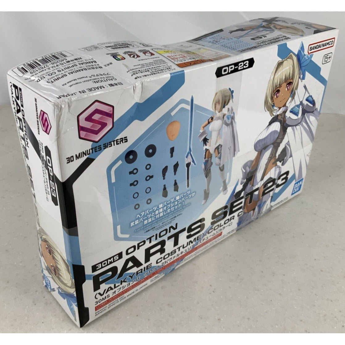 BANDAI 30MS Option Parts Set 23 Valkyrie Costume color C OP-23 DISTRESSED BOX