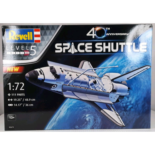 REVELL SPACE SHUTTLE 40th ANNIVERSARY MODEL KIT 1:72 SCALE 5673 NEW OPEN BOX